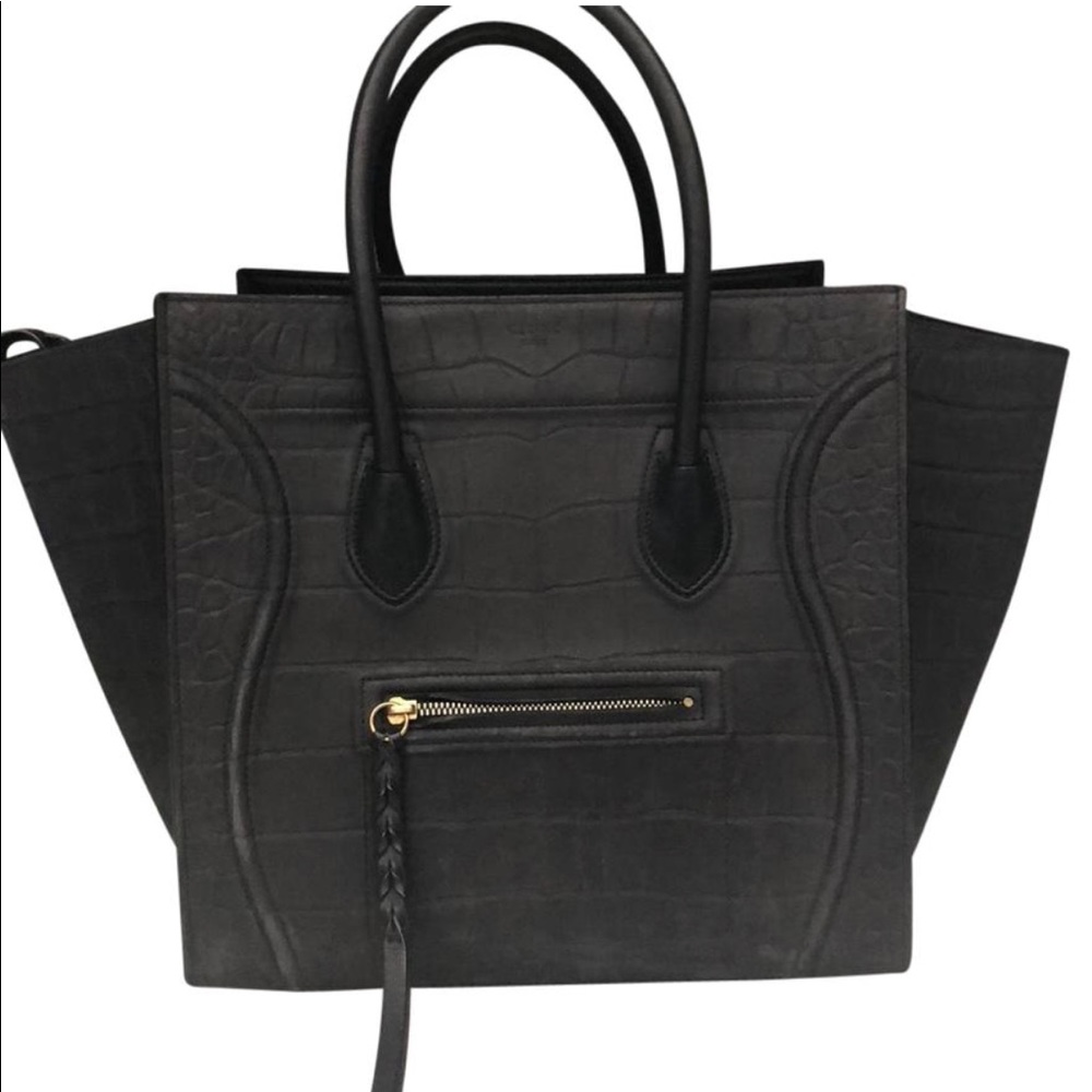 Celine Croc Phantom Tote